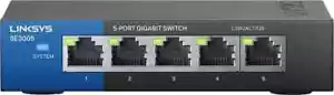 Linksys 5-Port Gigabit Ethernet Switch - SE3005 - Picture 1 of 3