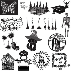 Schmetterlinge Halloween Weihnachten Metall Stanzschablonen für DIY Scrapbooking - Bild 1 von 23