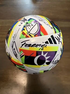 Adidas MLS Mimi Soccer Ball FC Dallas Player  Autographs (Ferreira #10 & More) - Image 1 of 4