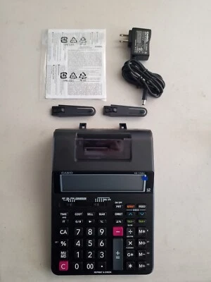 Casio Mini Desktop Printing Calculator HR-170RC Adaptor Included - Image 1 of 4
