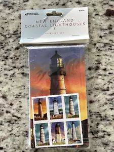 4791-4795 New England Coastal Lighthouses NoteCard Set Sealed - Picture 1 of 3