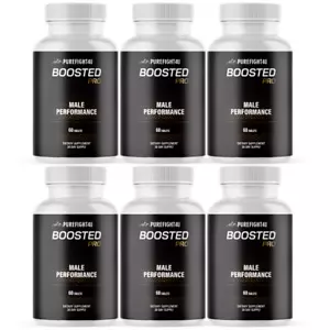 Boosted Pro Enhanced Male Performance with Powerful Supplement 6 Bottles - Picture 1 of 5