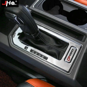 For Ford F150 Raptor 17-20 Glossy Silver Middle Console Gear Shift Cover Trim - Picture 1 of 5