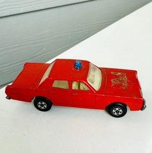 Lesney Made in England 1971 Matchbox 1-75 Superfast ~ No 59 Mercury Fire Chief - Picture 1 of 6