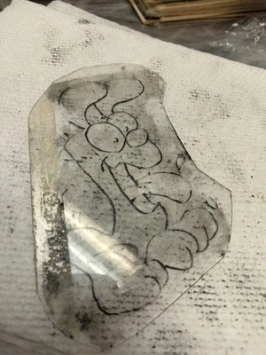 Tony Polito Original Tattoo Acitate Schablone. - Bild 1 von 2