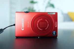 Canon IXUS 125 HS / Powershot ELPH 110 HS 16.1 MP Digital Compact Camera Kit Red - Picture 1 of 19