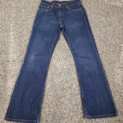 Мужские джинсы Levis 527 29x30 (29x29) синие с вырезом ботинок темная стирка классические - Изображение 1 из 4