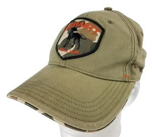 Parche con logotipo de perro CARHARTT gancho y bucle ajustable caza bronceado camuflaje sombrero gorra lona  - Imagen 1 de 15