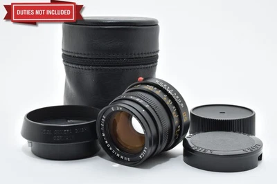 [Top MINT/hood] Leica Summicron M 50mm f2 Ver4 E39 Black lens From JAPAN - image 1 of 4