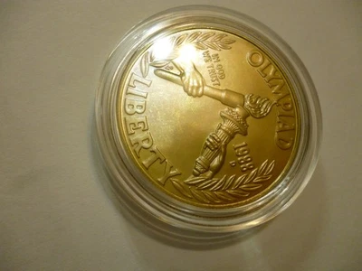 1988 silver dollar olympic coin - Image 1 of 4