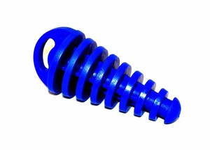 Race-Driven Motorcycle ATV MX Muffler Plug Stroke Silencer Cap Small Blue - Picture 1 of 3
