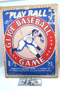 1945 G.I. Juego de mesa de béisbol vintage de la Segunda Guerra Mundial Joe Play Ball. Ed Lundgren - Imagen 1 de 11