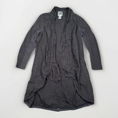 Chaqueta Larga PRAIRIE UNDERGROUND Frontal Abierto con Volantes Gris Talla Pequeña S Mujer Foto 1 de 4