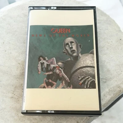 Queen News Of The World CASSETTE Tape 1977 Elektra TC-5112 Freddie Mercury RARE! Foto 1 de 4