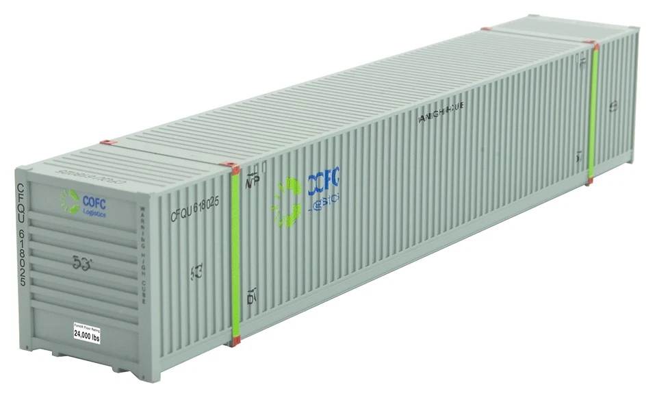 Micro-Trains MTL N-Scale 53ft Corrugated Shipping Container COFC/CFQU #618025 - Image 1 of 1