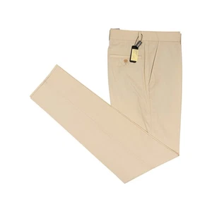 550 $ Rubinacci Napoli beige Baumwolle Chino Hose Pant handgefertigt in Napoli - Bild 1 von 5