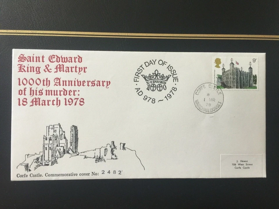 GB HISTORICAL BUILDINGS LIMITED EDITION FDC w/ CORFE CASTLE CDS CAT. £60 - Image 1 of 4