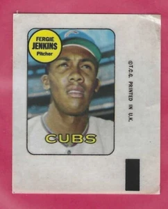1969 Topps Aufkleber - FERGIE JENKINS - Chicago Cubs HOF - Bild 1 von 2