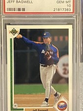 1991 Upper Deck Jeff Bagwell HOF RC Rookie Card PSA 10 GEM MT