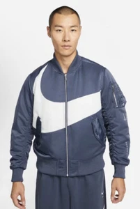 NWT $170 Nike Men’s Size Large Reversible SYNFL Swoosh Bomber Jacket - Picture 1 of 13