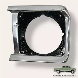 1970-1972 Ford F-100 F-250 Headlight Cover trim for Pickup Truck Bumpside OEM - Picture 1 of 6