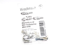 Mehrfachstecker v. Hirschmann MAS 6100, 6-polig, 180°, grau, Multipole Plug, NOS - Picture 1 of 2