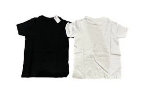 Boys' Short Sleeve T-Shirt - Cat & Jack White/Black S (6/7) - Picture 1 of 1
