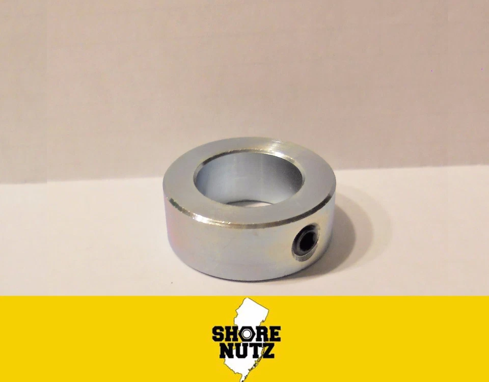 SHORENUTZ (1) 1-3/8" SHAFT SOLID STEEL ZINC PLATED SET SCREW COLLAR STOP SC137