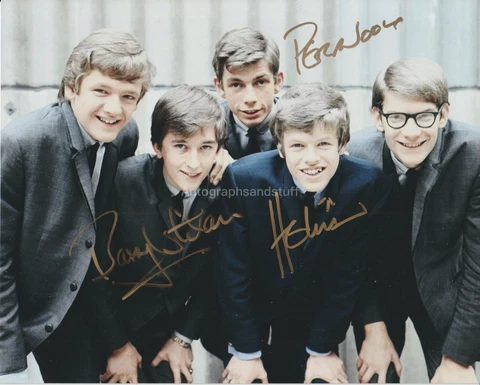 Peter Noone & Barry Whitwam HAND SIGNED 8x10 Photo Autograph Herman's Hermits C Cover