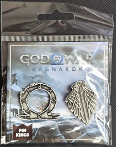 Juego de 2 prendedores de metal God of War Ragnarok - Imagen 1 de 2
