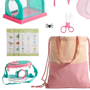 Kids Bug Catcher Kit - Complete 10PCS Includes Net, Magnifying Glass & Tote - Picture 1 of 11