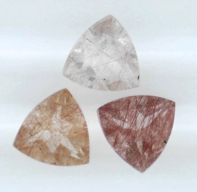 ROSA CLARA CUARZO RUTILADO 10 MM CORTE BILLÓN TODO NATURAL VENDIDO POR PIEDRA F-504 Foto 1 de 1