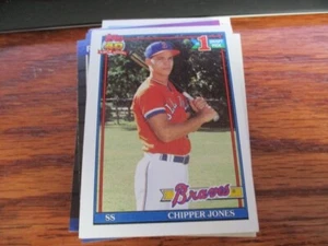 1991 Topps Baseball #333 Chipper Jones #1 Draft Pick ROOKIE Card - Bild 1 von 2