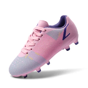 US Brand New Boys Girls Soccer Shoes Outdoor Indoor Training Soccer Cleats - Picture 1 of 20