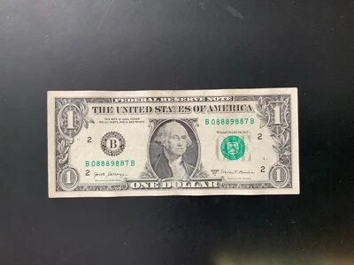 2017A $1 DOLLAR BILL B08889887B (BB) - Image 1 of 4