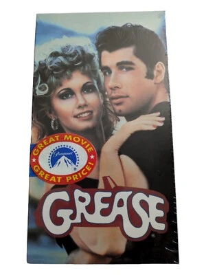 Grease - SEALED (VHS, 1977) John Travolta, Olivia Newton-John  - Image 1 of 3