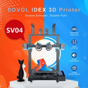 Gebraucht Sovol SV04 IDEX 3D Printer 300x300x400mm Silent Board Dual Extruder DE - Afbeelding 1 van 7