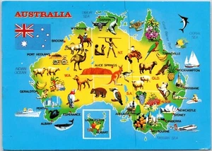 Karte Australien Postkarte - Bild 1 von 2