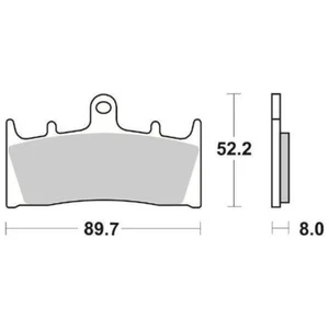 PASTIGLIE FRENO SBS 686HF - Foto 1 di 1