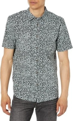 VOLCOM Men's FALLING LEAF S/S Button Shirt - ABY Size Meduim  NWT LAST ONE LEFT - Image 1 of 2