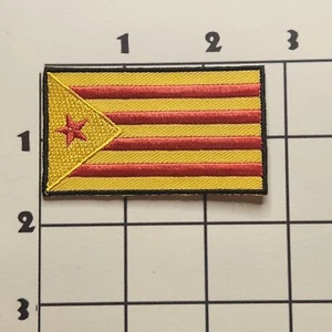 Catalunya Catalonia Spain Patch Flag Souvenir Travel Iron On Embroidered - Picture 1 of 1