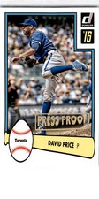 2016  Donruss 1982 Gold Press Proof D82-4 David Price   /49