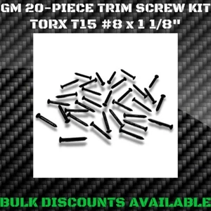 1967-2002 GM F BODY Front Bumper Light Bezel Grille Screws BLACK OEM - Picture 1 of 2