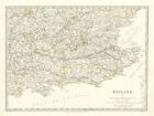 ENGLAND SE. Middx Kent Sussex Surrey Hants Berks Essex Herts. SDUK 1844 map