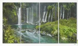 Designart Shiraito Falls Mount Fuji Japan-Print Wall Canvas, 48" x 28" - Picture 1 of 1