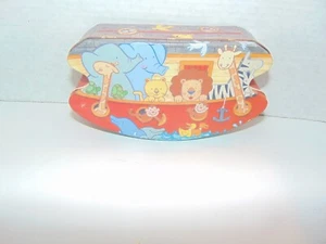 Vintage Decor Noah's Ark Biscuit Tin Inside and Out Design - Picture 1 of 12