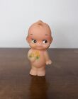 Vintage Kewpie Rubber Squeeze Toy Doll Made in Taiwan Holding Flowers