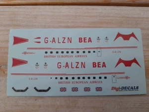 Calcomanías de avión de avión 1:200 British European Airways Ambassador BEA tobogán acuático - Imagen 1 de 6