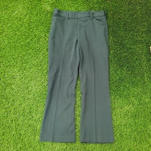 Vintage 70s Disco Hippie Pants 36x31 Green Farah - Picture 1 of 18