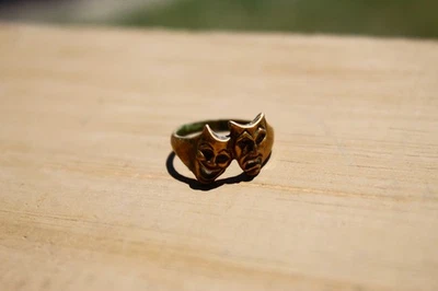 Anillo Comedia y Tragedia Talla 7 Foto 1 de 4